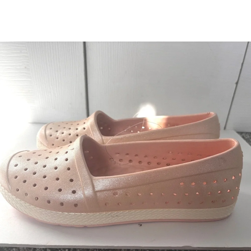 Joybees Women's sparkly pink Espadrille Slip On Shoes Size 10 Casual Comfort NWT